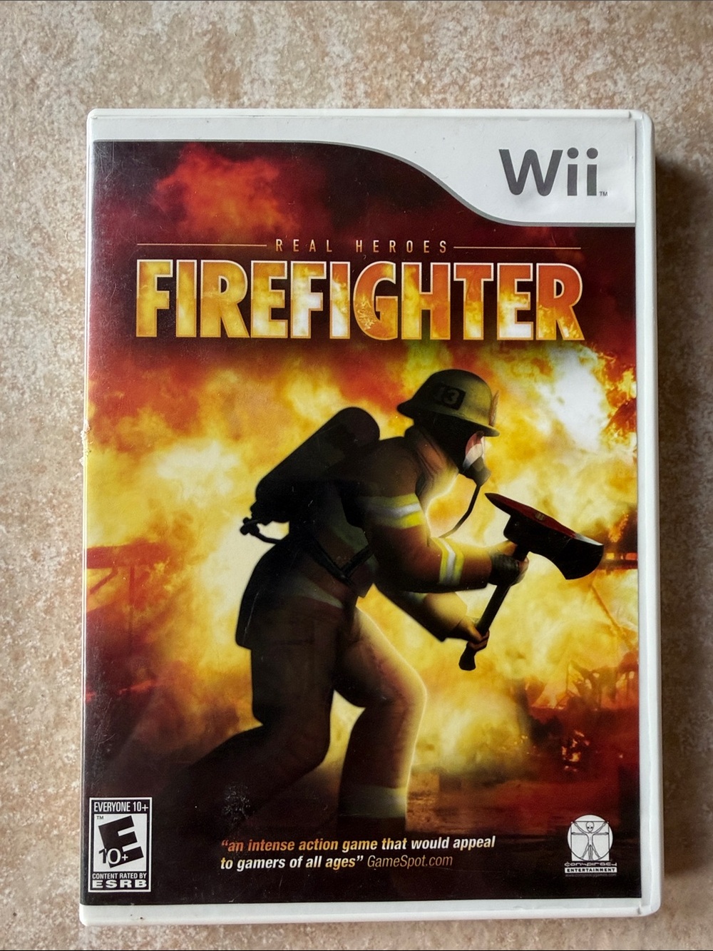Firefighter (Wii) Video Game - Yellow & Black Cover